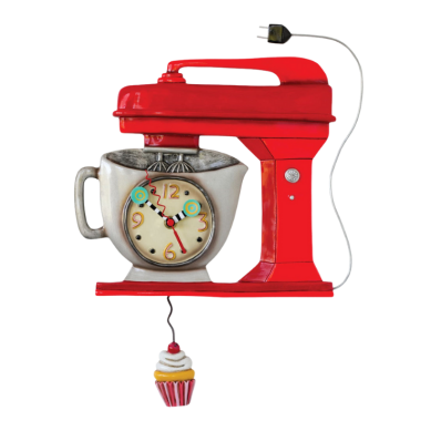 Allen Design - Orologio da parete con pendolo KITCHENAID ROSSO