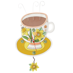 Allen Design - Orologio da parete con pendolo CUPPA JOY