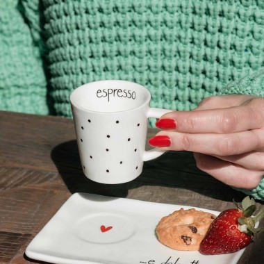 Simple Day - Set 2 tazzine espresso Pois espresso