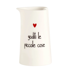 Simple Day - Lattiera in gres Goditi le piccole cose