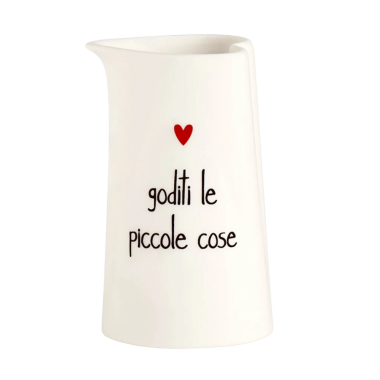 Simple Day - Lattiera in gres Goditi le piccole cose