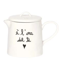 Teiera bianca E’ L’Ora Del Tè