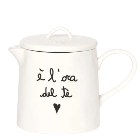 Teiera bianca E’ L’Ora Del Tè
