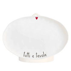 Piatto ovale Tutti a tavola