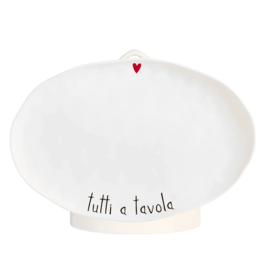 Piatto ovale Tutti a tavola