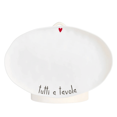 Piatto ovale Tutti a tavola