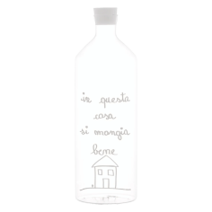 Bottiglia In questa casa si mangia bene