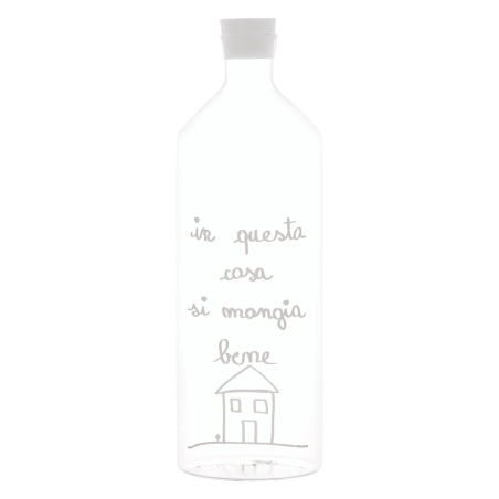 Bottiglia In questa casa si mangia bene