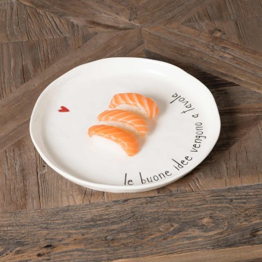 Set 2 Piatti piani Le buone idee vengono a tavola