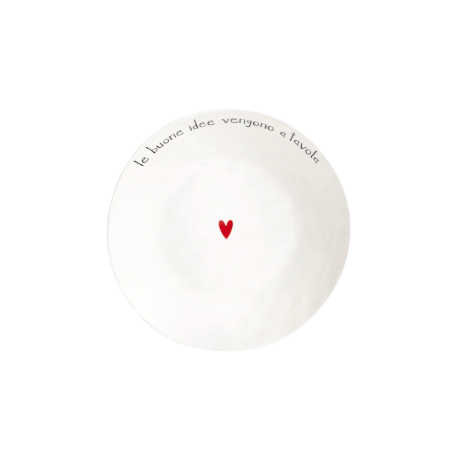 Set 2 Piatti fondi Le buone idee vengono a tavola