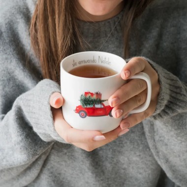 Mug bianca decoro Sta arrivando Natale