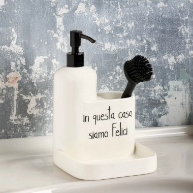 Dosasapone Plus bianco In questa casa siamo felici