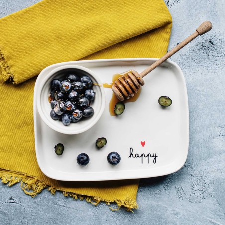 Piatto rettangolare Happy