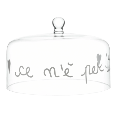 Campana in vetro per dolci Ce n'è Per Tutti