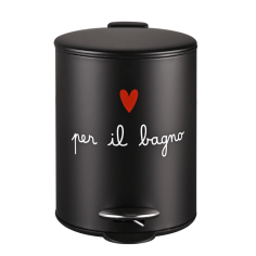 Pattumiera Per il bagno Nera