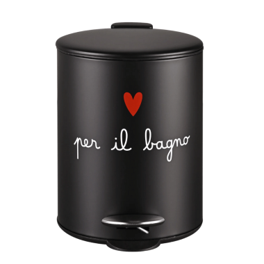 Pattumiera Per il bagno Nera