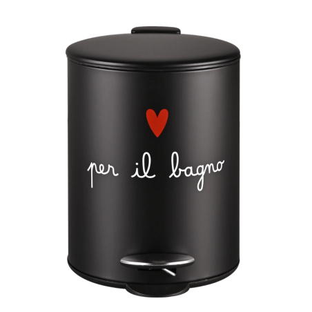 Pattumiera Per il bagno Nera