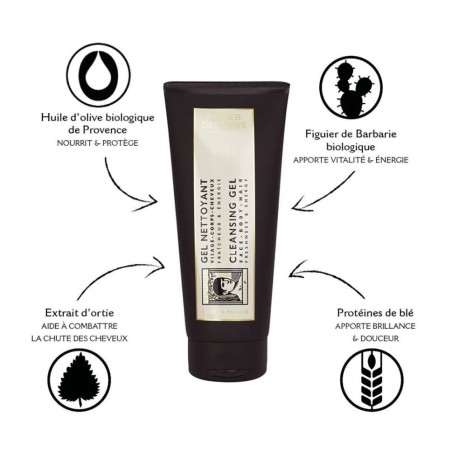 Gel detergente per corpo, viso e capelli - Idratazione ed energia